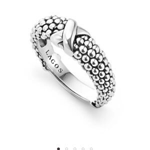 LAGOS Embrace Single X 6mm Band ring size 7